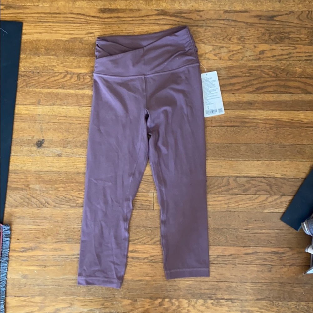 Lulu Align Cross Waist 21” sz 6 Antique Bark! NWT